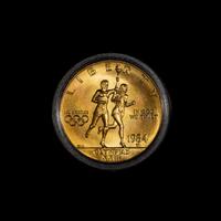 *A United States 1984 Los Angeles Summer Olympiad $10 Gold Coin