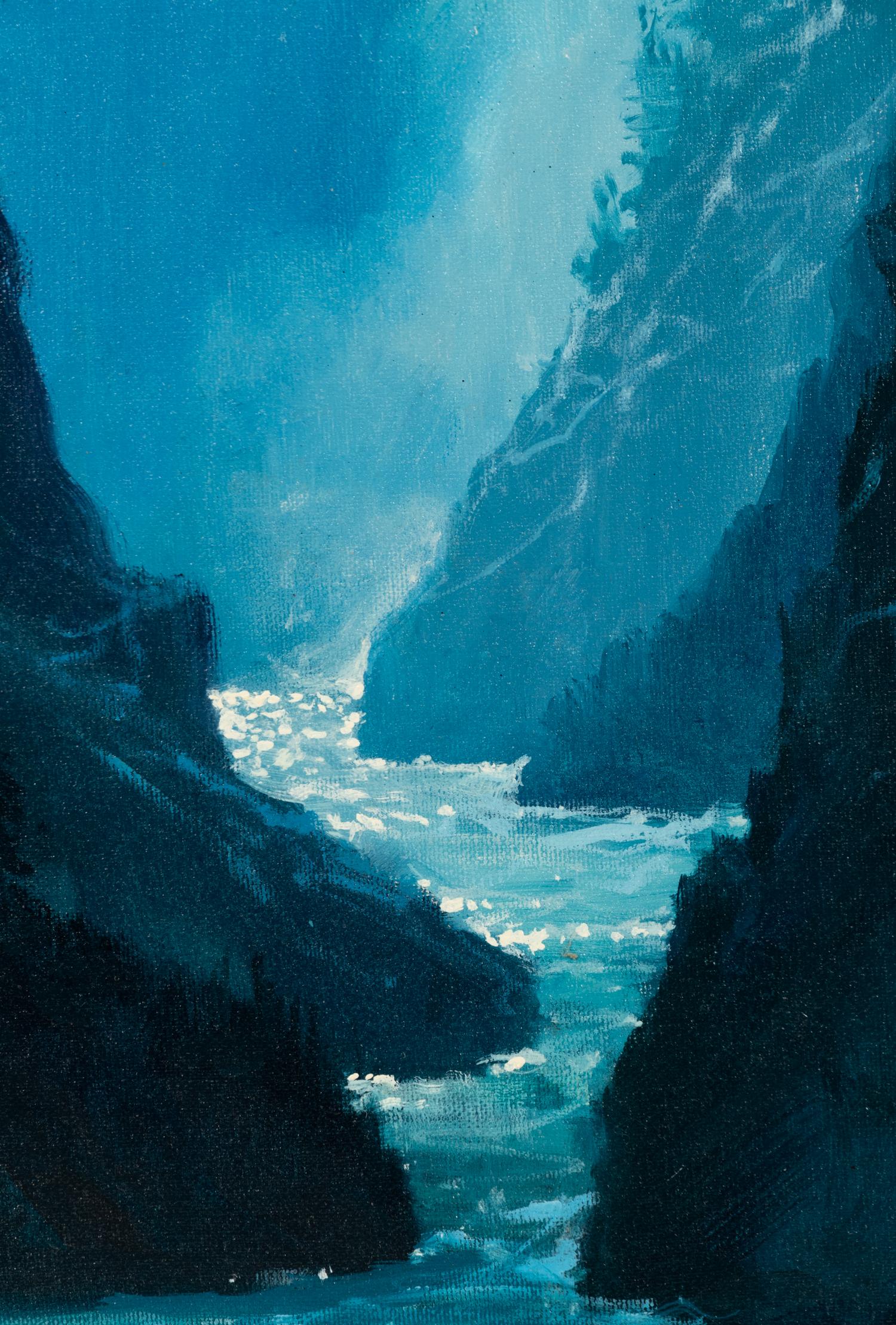 Yellowstone Under Moonlight