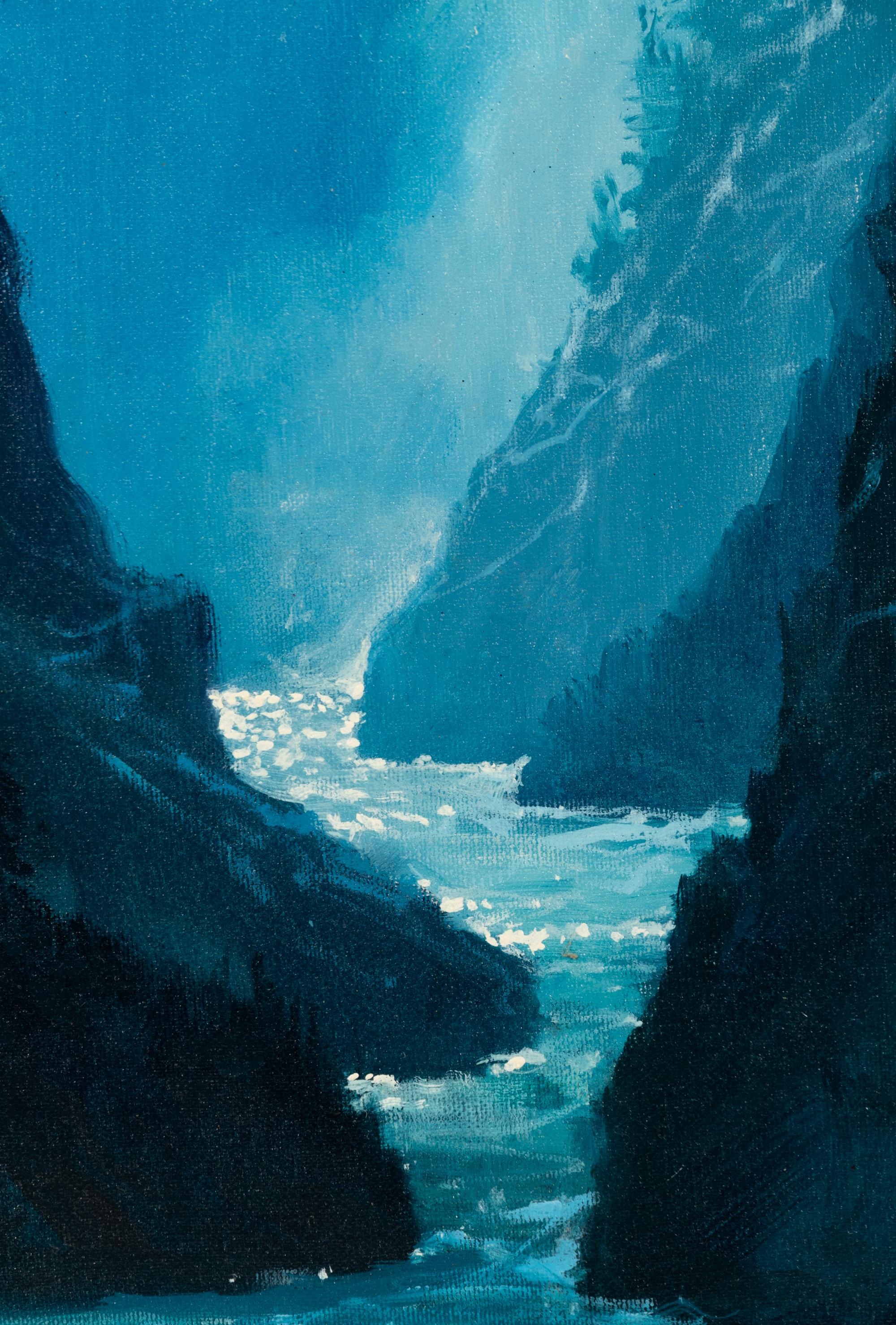 Yellowstone Under Moonlight