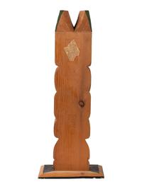 Northwest Coast Carved and Painted Totem Pole