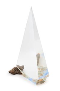 An American Studio Glass Sculpture, Kreg Kallenberger (b. 1950) Height 18 1/4 inches.