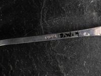 Navajo Heavily Stamped Silver Salad Server, with UITA22 Stamp