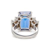 TANZANITE AND DIAMOND RING
