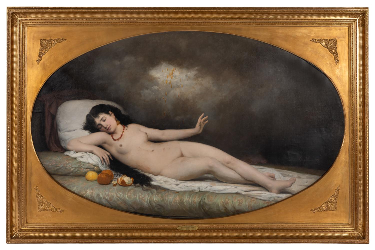 Danae Reclining with Oranges , 1873