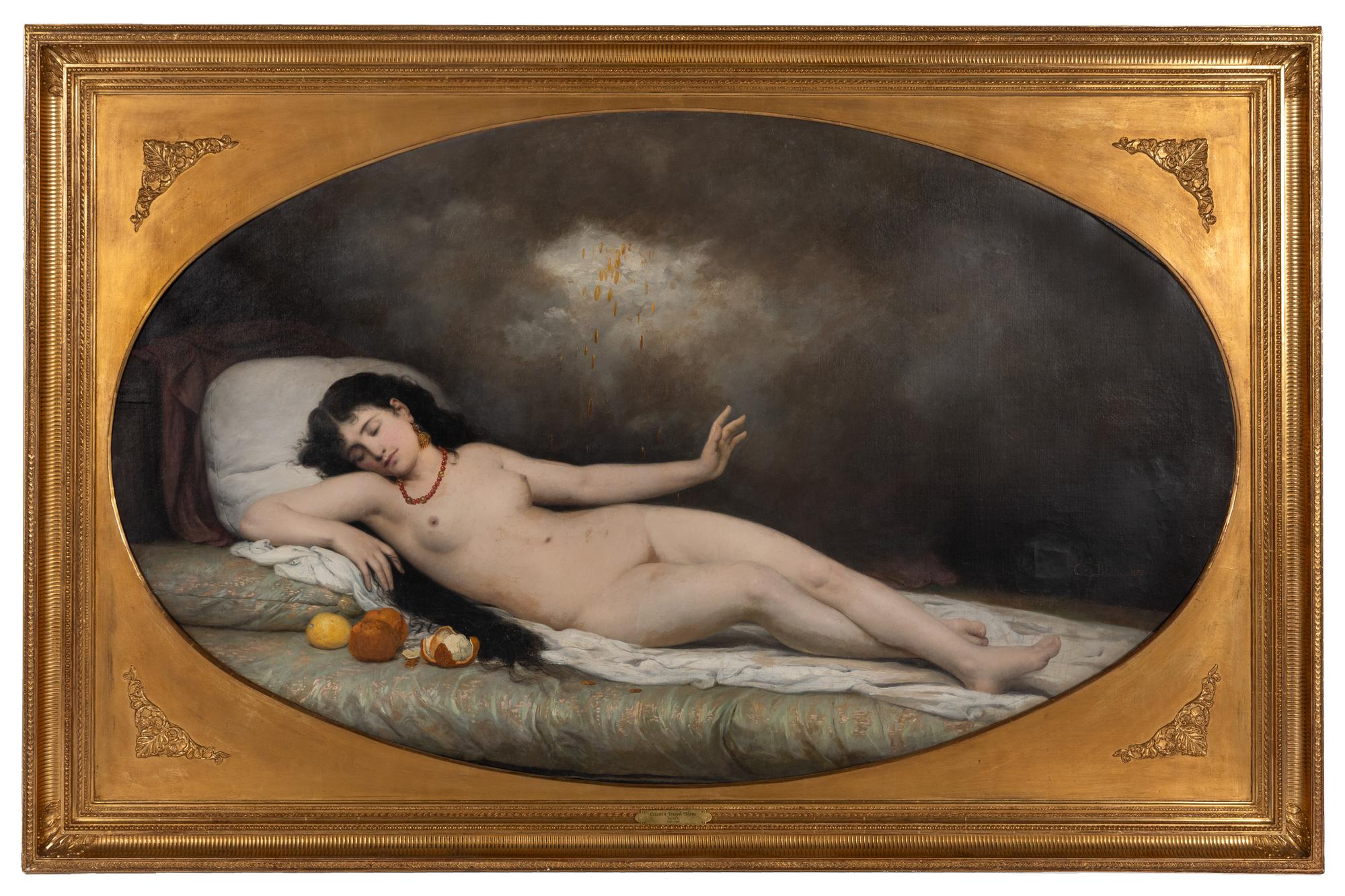 Danae Reclining with Oranges , 1873