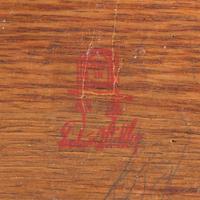 Gustav Stickley, Limbert's, Etc. A Gustav Stickley Library Table No. 614, a Limbert's Library Table No. 115, and an American Settle, USA, circa 1910