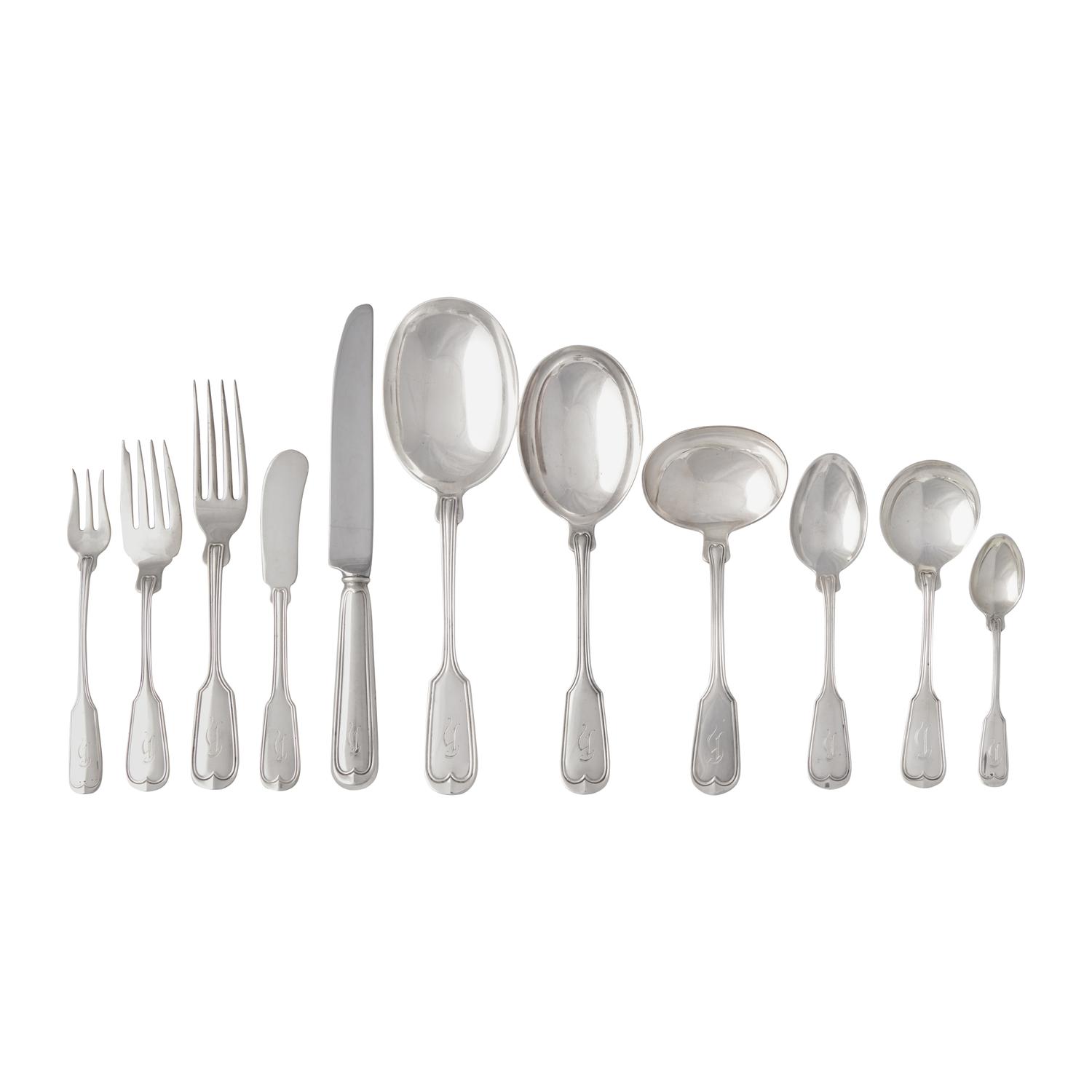 An American Silver Flatware Service