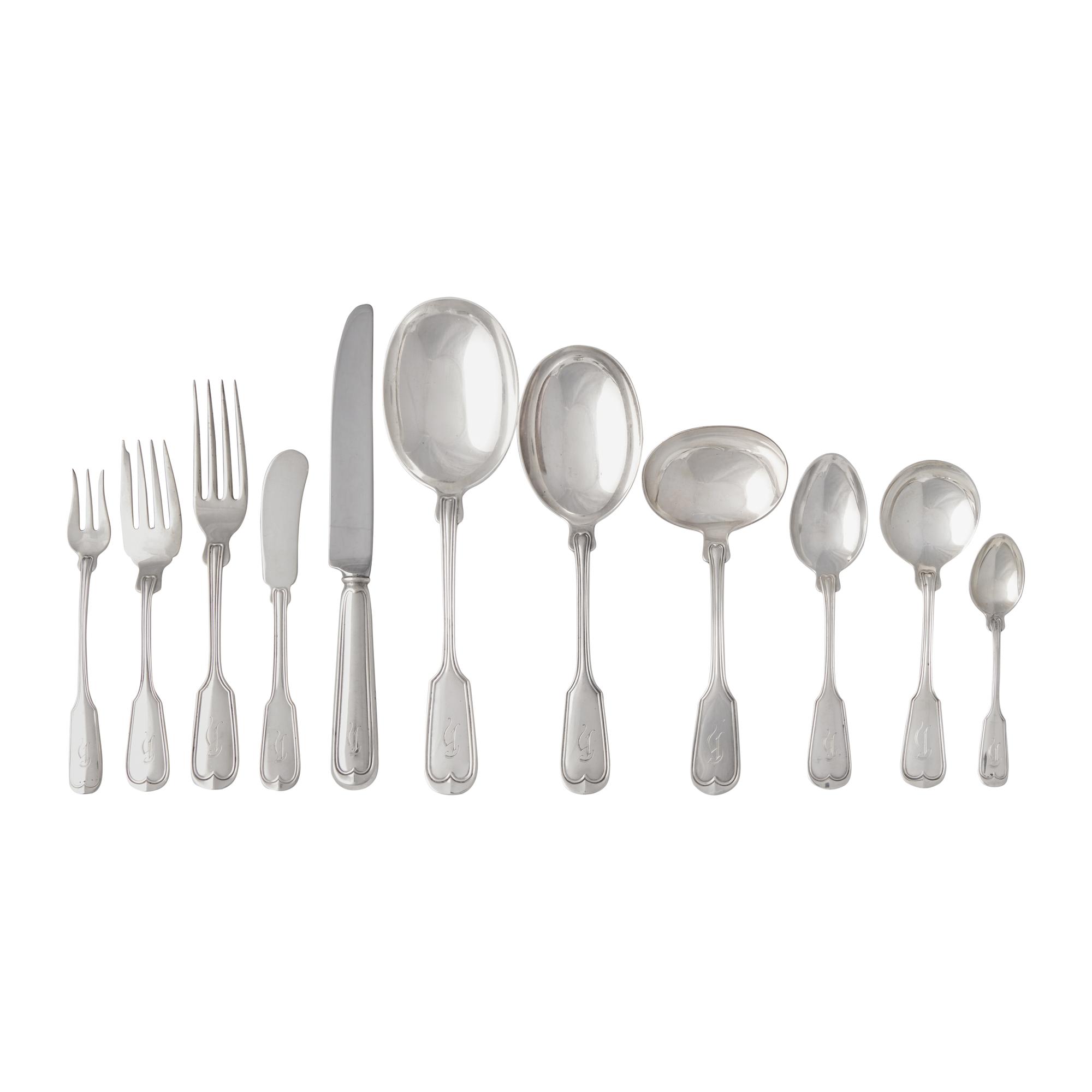 An American Silver Flatware Service