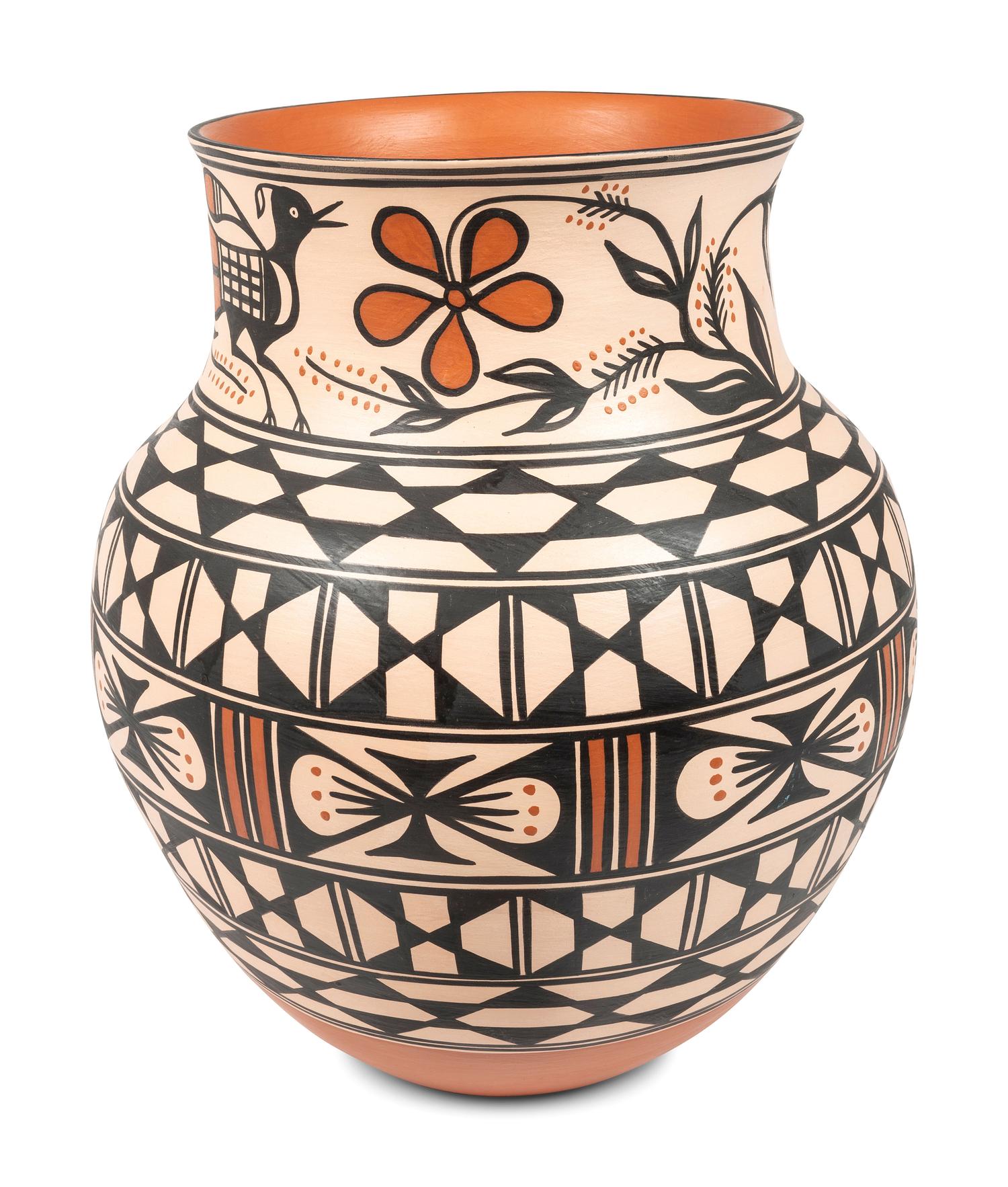 Polychrome Pottery Vase