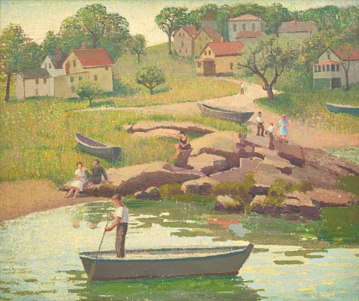 Emma Fordyce MacRae (American, 1887-1974) - Low Tide, Folly Cove (Cape Ann)