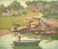 Emma Fordyce MacRae (American, 1887-1974) - Low Tide, Folly Cove (Cape Ann)