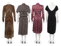 Four Vintage Dresses: One Chloé, One Irene, Two Missoni, 1950s-1980s
