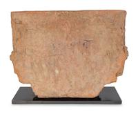 A Javanese Painted Clay Frieze