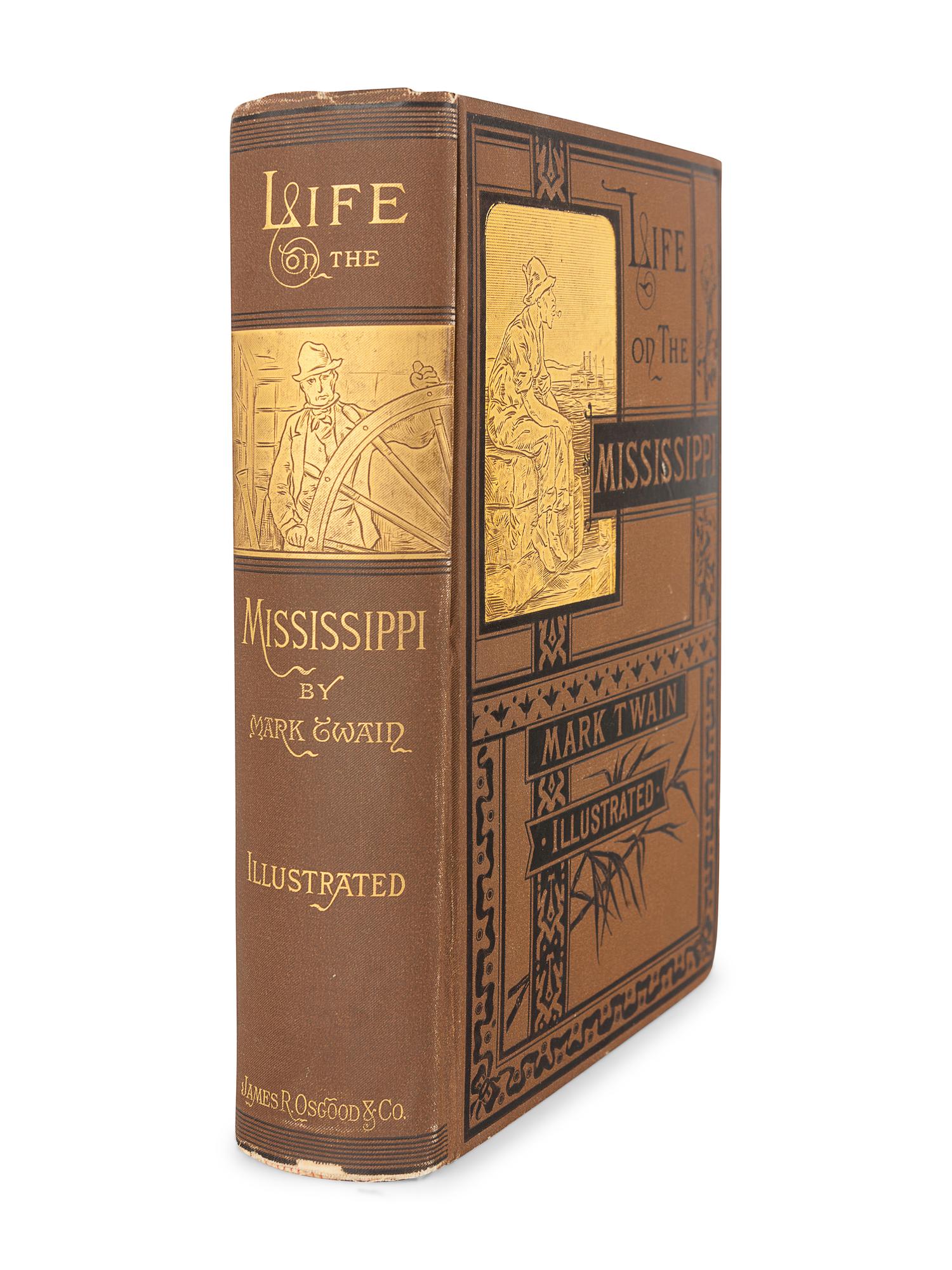 CLEMENS, Samuel ("Mark Twain") (1835-1910). Life on the Mississippi. Boston: James R. Osgood and Company, 1883.
