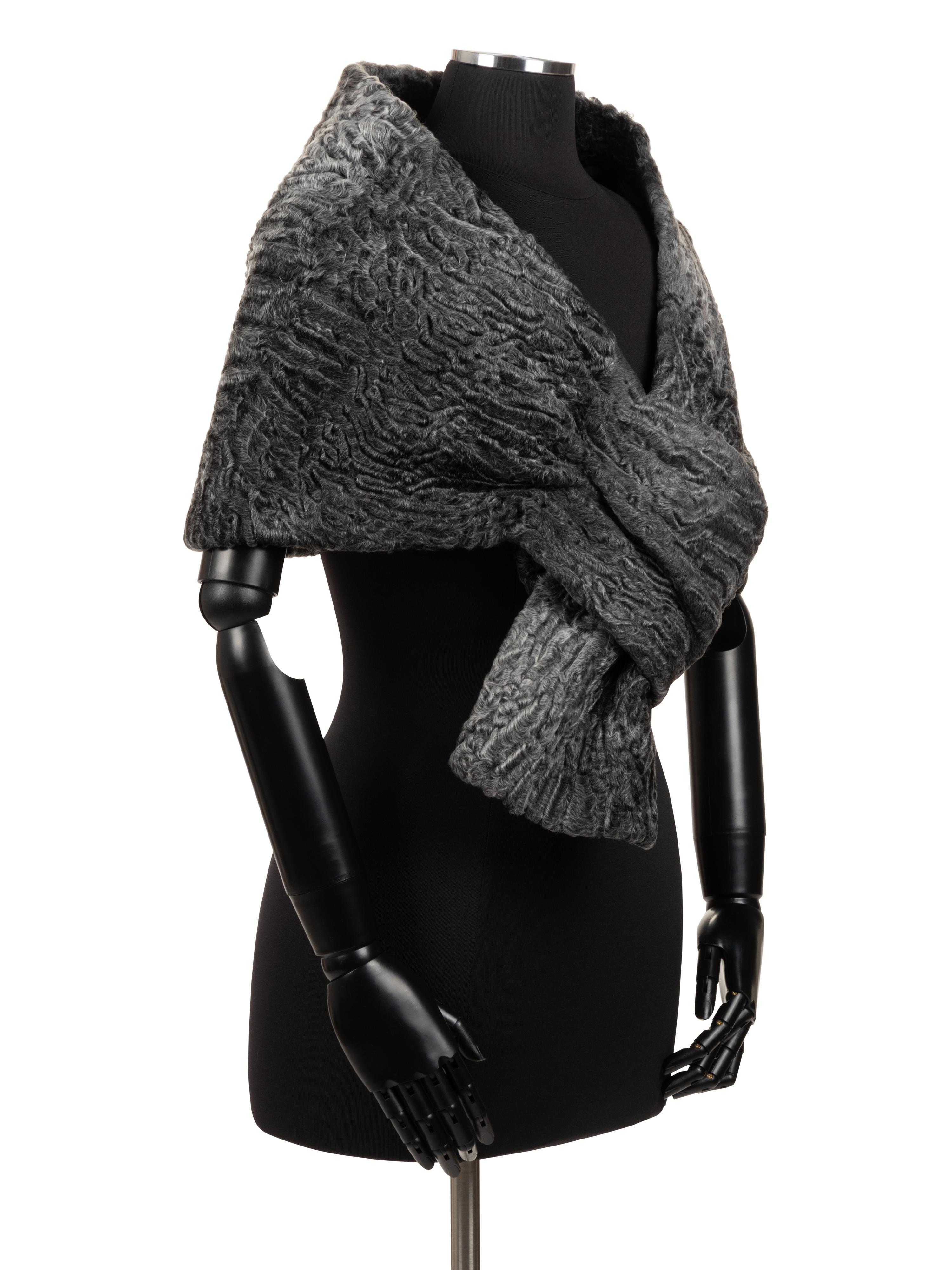 J. Mendel Stardust Swakara Pull-Through Stole
