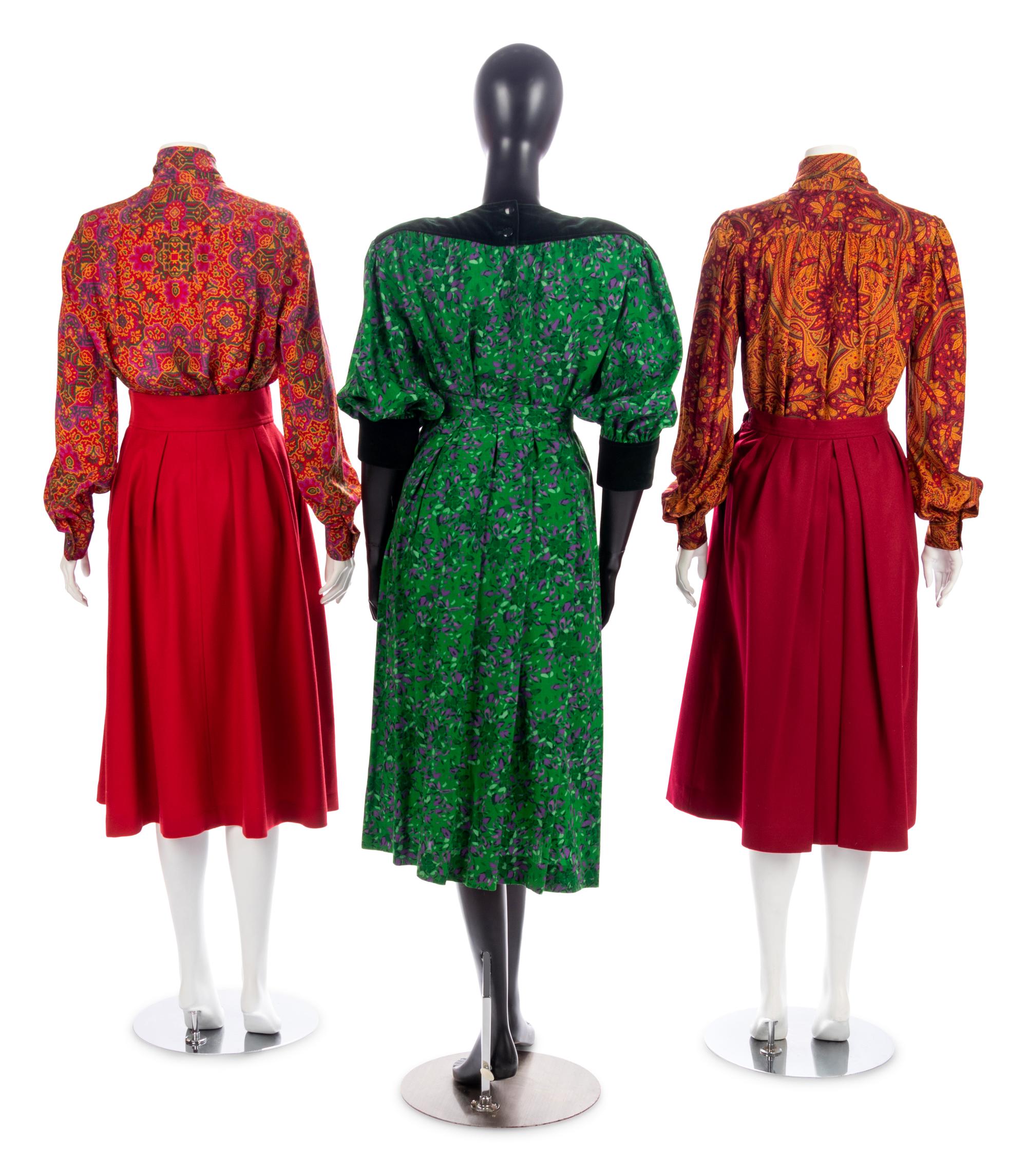 Three Vintage Yves Saint Laurent Winter Ensembles, 1980s
