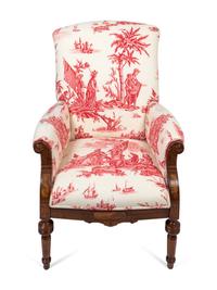 A Victorian Walnut Armchair
