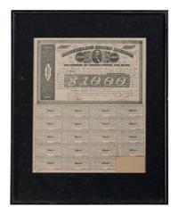 [CIVIL WAR]. A group of 11 Confederate bonds, incl. $500 and $1000 examples.
