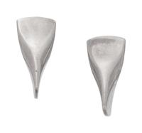 A Pair of Modernist Sterling Silver Earclips, Edvard Kindt-Larsen for Georg Jensen,
