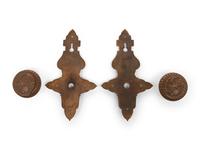 A Pair of Bronze Doorknobs from the Illinois Governor's Mansion