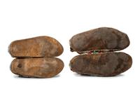 Northern Plains Beaded Hide Moccasins