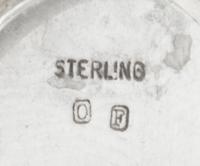A Group of Five American Silver Dinner Plates, Obadiah Fisher, New York, NY, each having a reeded lid, together with a similarly decora
