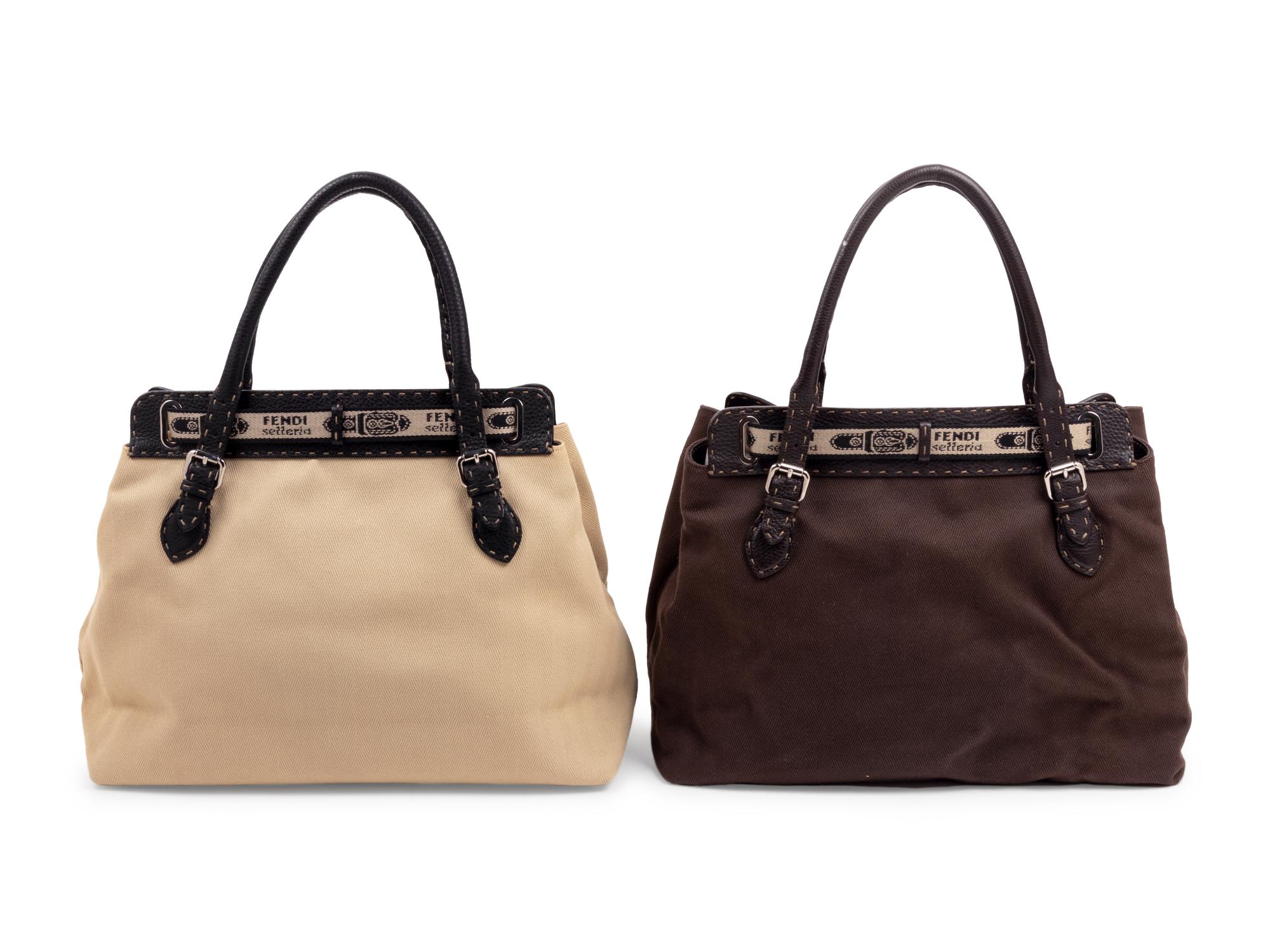 Two Limited Edition Fendi Selleria Villa Borghese Bags, 2006