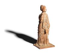 A Neoclassical Terracotta Tanagra Figure