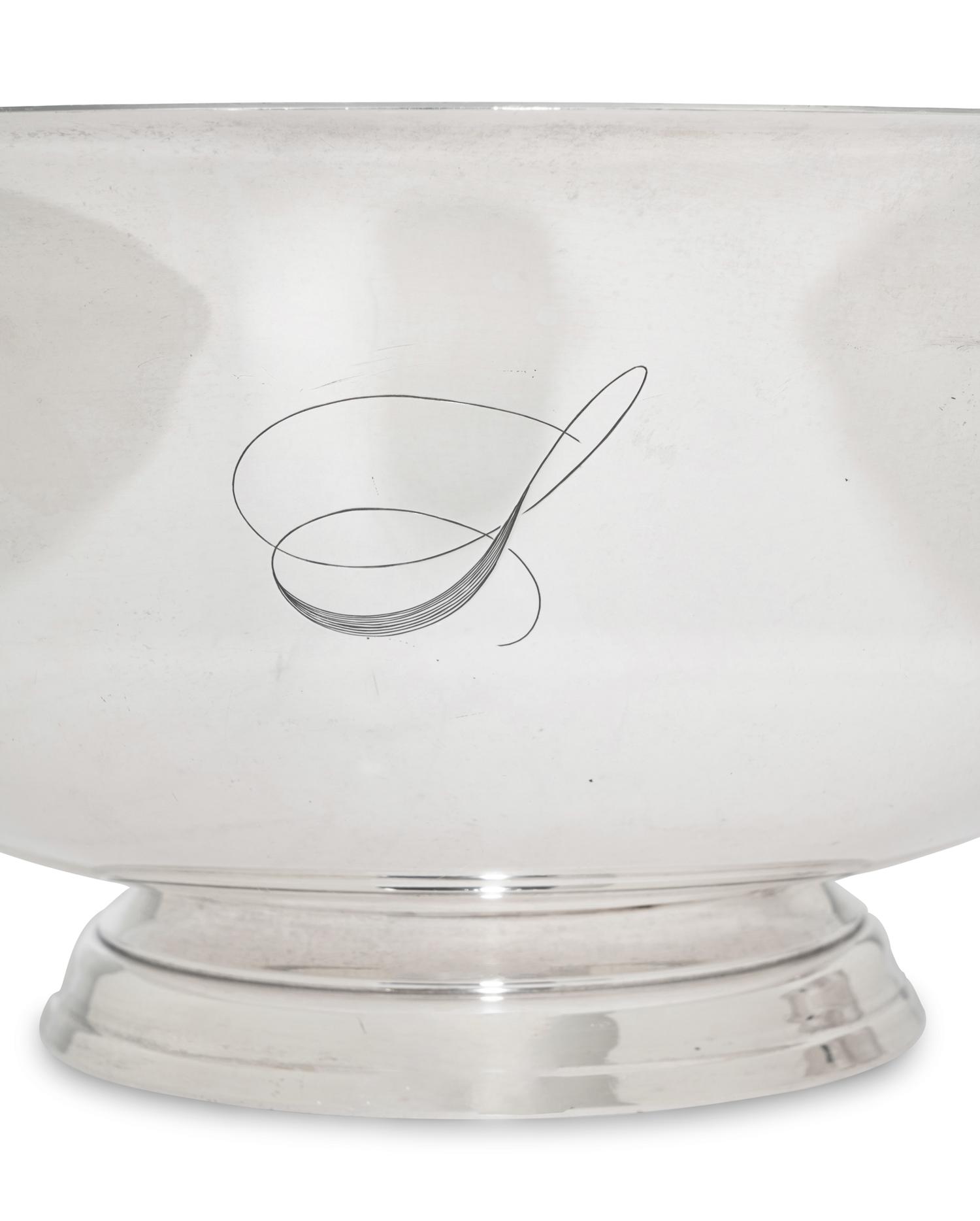 Two American Silver Revere Bowls