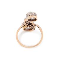 FRENCH, ANTIQUE, DIAMOND 'TOI ET MOI' RING