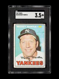 A 1967 Topps Mickey Mantle Baseball Card No. 150 (SGC 3.5 VG+)