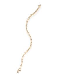 YELLOW GOLD AND DIAMOND LINE BRACELET