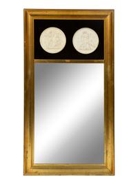 A Neoclassical Style Porcelain Mounted Pier Mirror — 19TH CENTURY