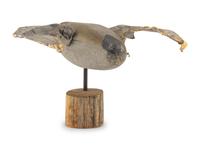 A Carved and Painted Wood Flying Mallard Decoy