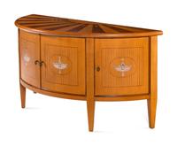 A Rose Tarlow Neoclassical Style Demilune Cabinet