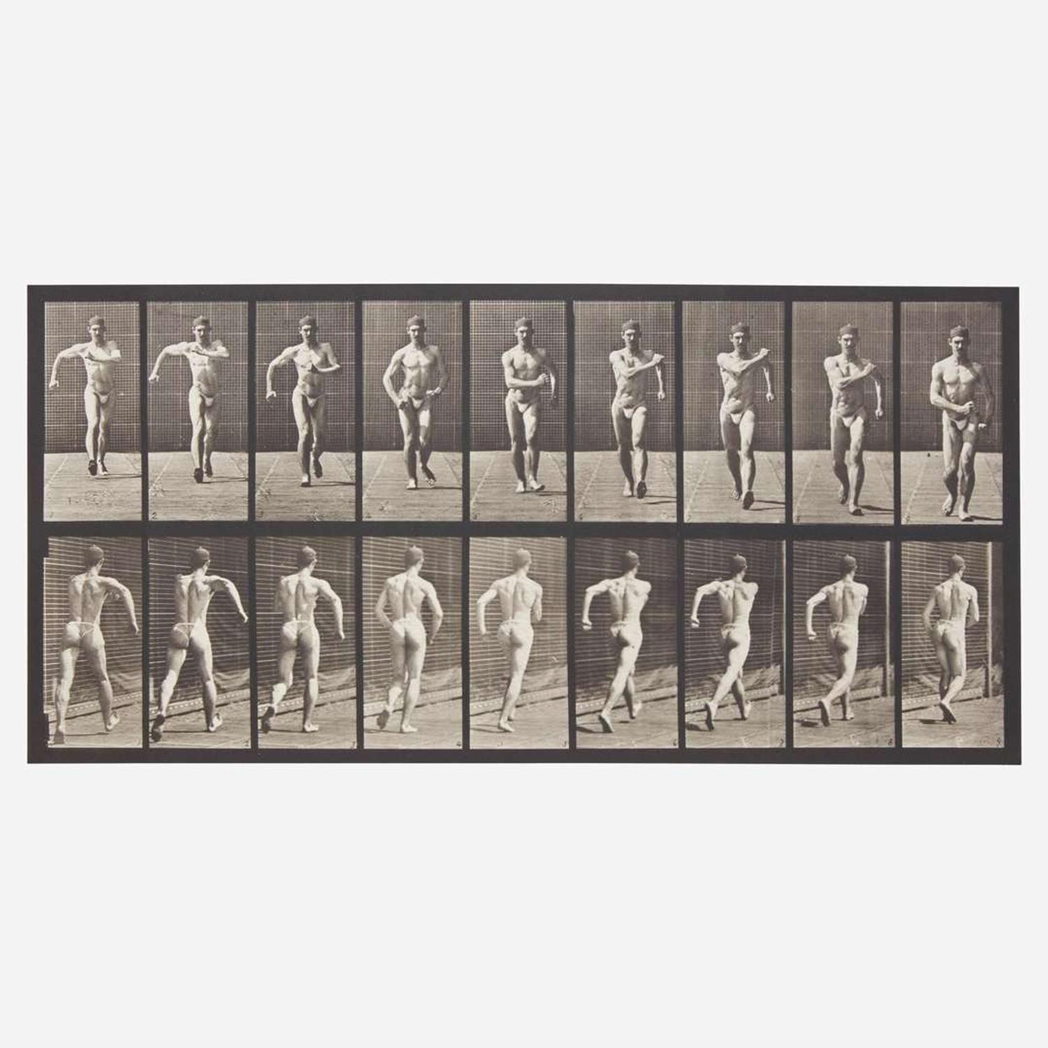[Photography] Muybridge, Eadweard Animal Locomotion. Plate 3 (Man Walking)