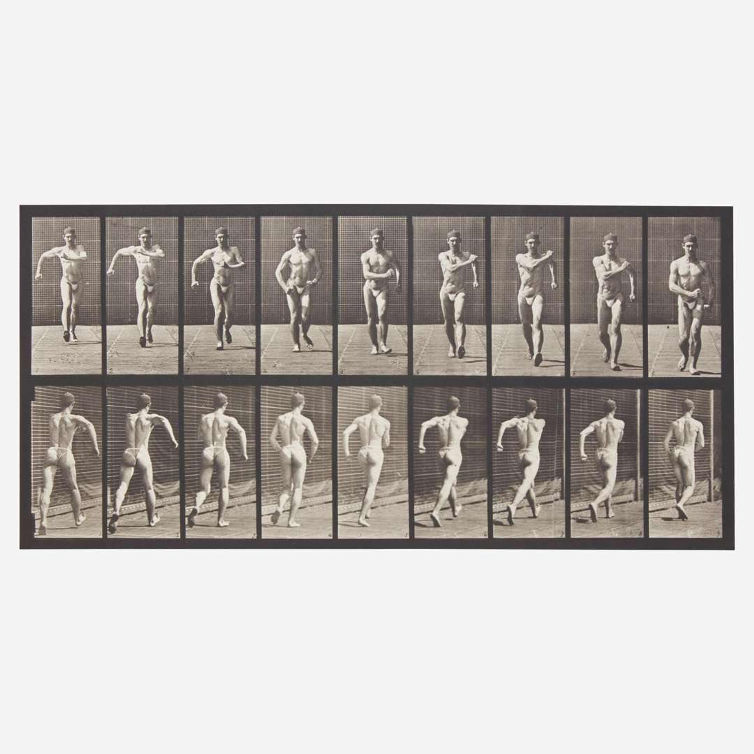 [Photography] Muybridge, Eadweard Animal Locomotion. Plate 3 (Man Walking)