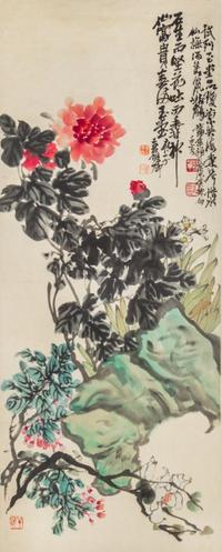 After Wu Changshuo and Pu Hua, (1844-1927, 1832-1911), Flowers
