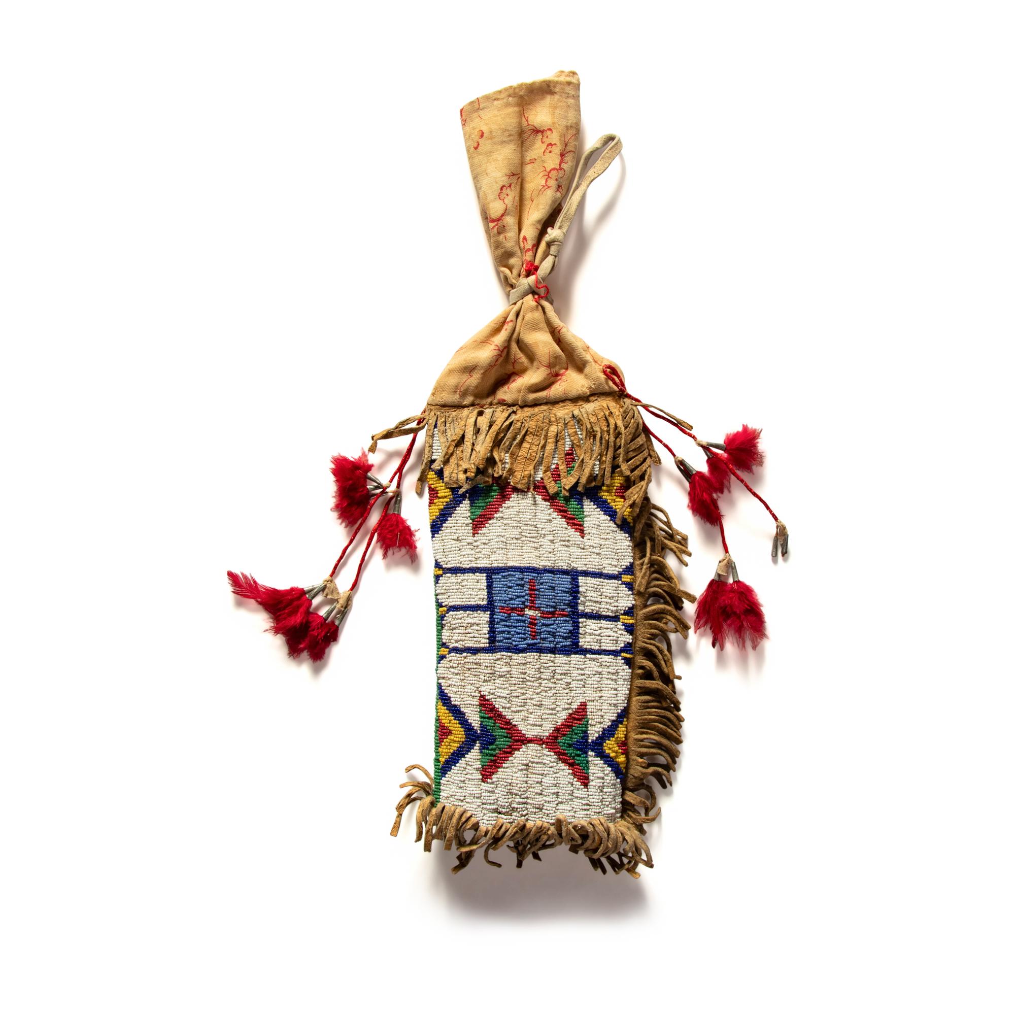 Sioux Beaded Hide Bag
