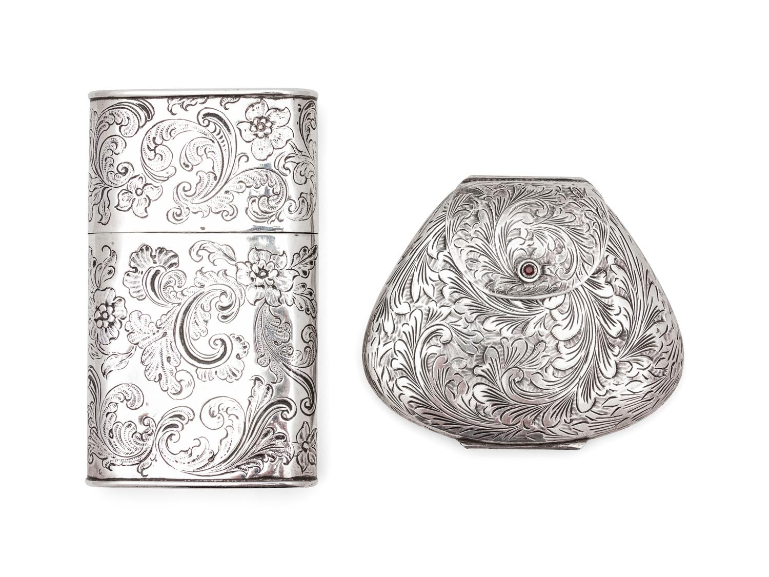 Two Continental Silver Items