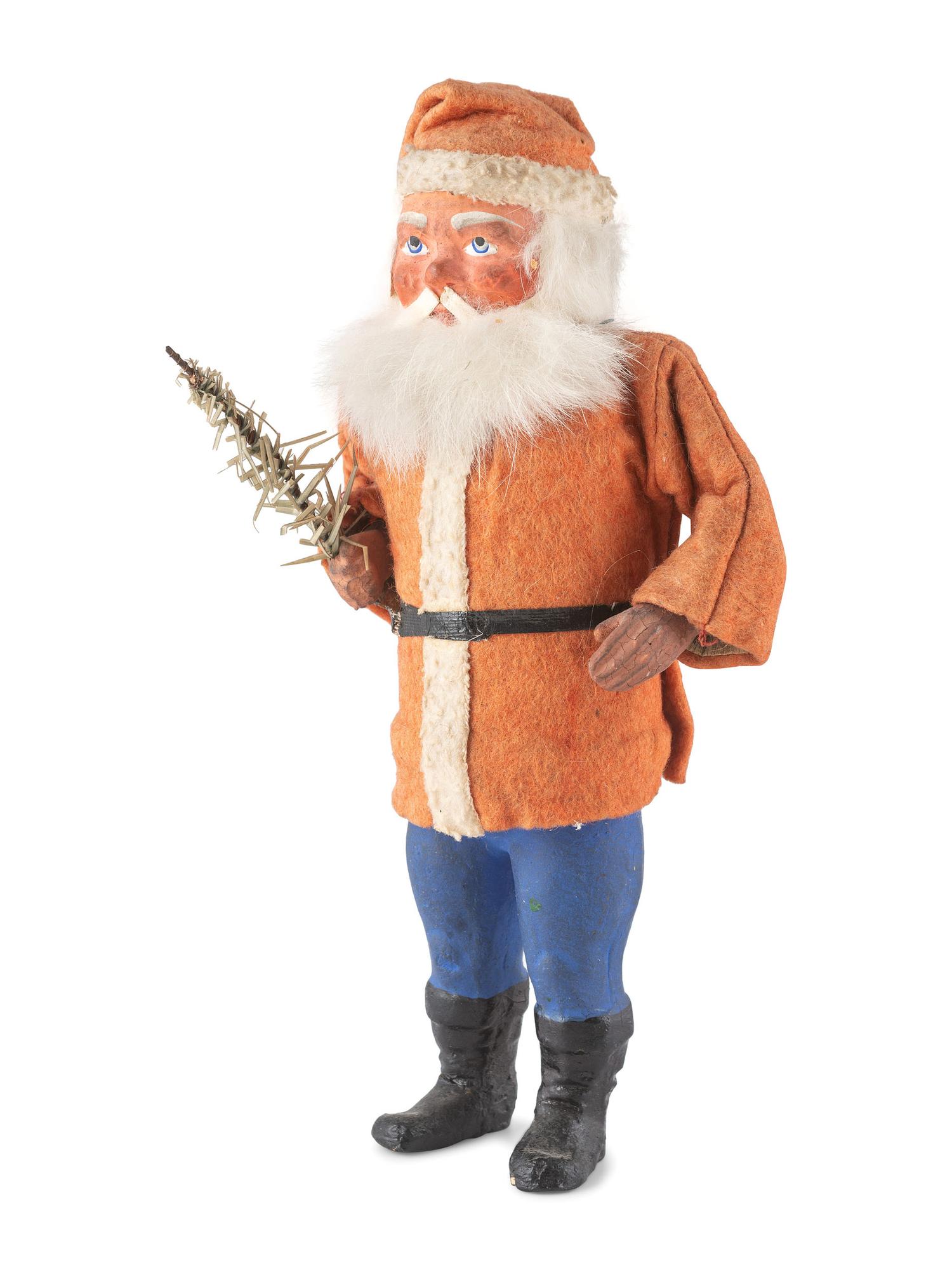 A German Papier-Mâché Santa Claus Candy Container
