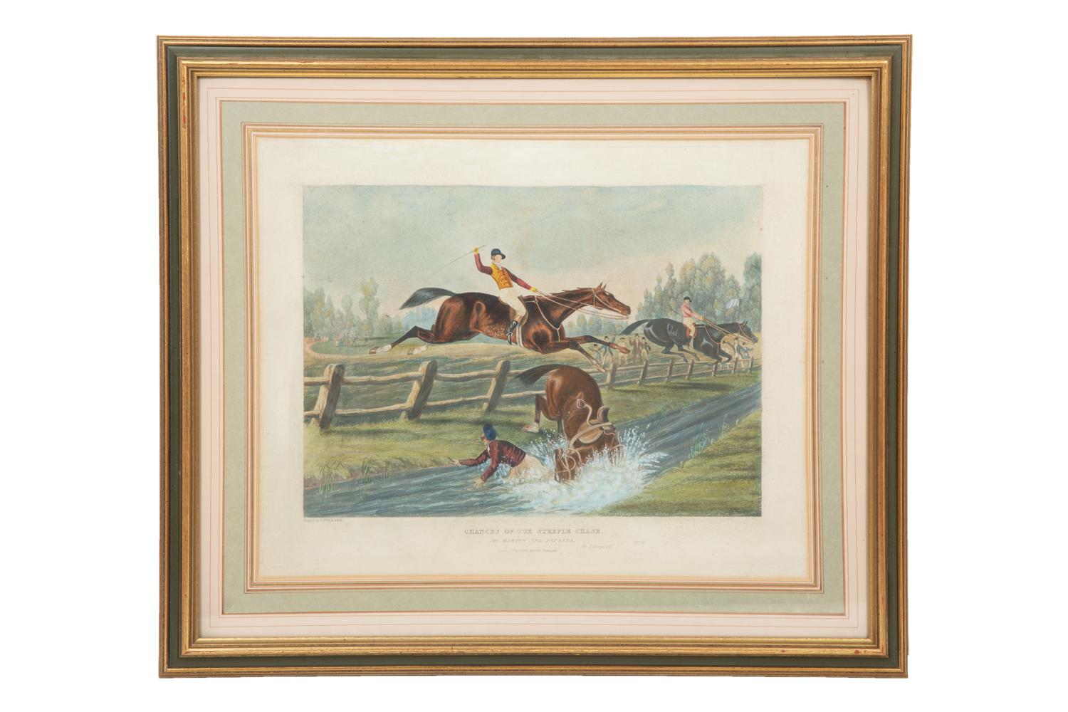 Chances of the Steeple Chase, 1826 (a set of eight)