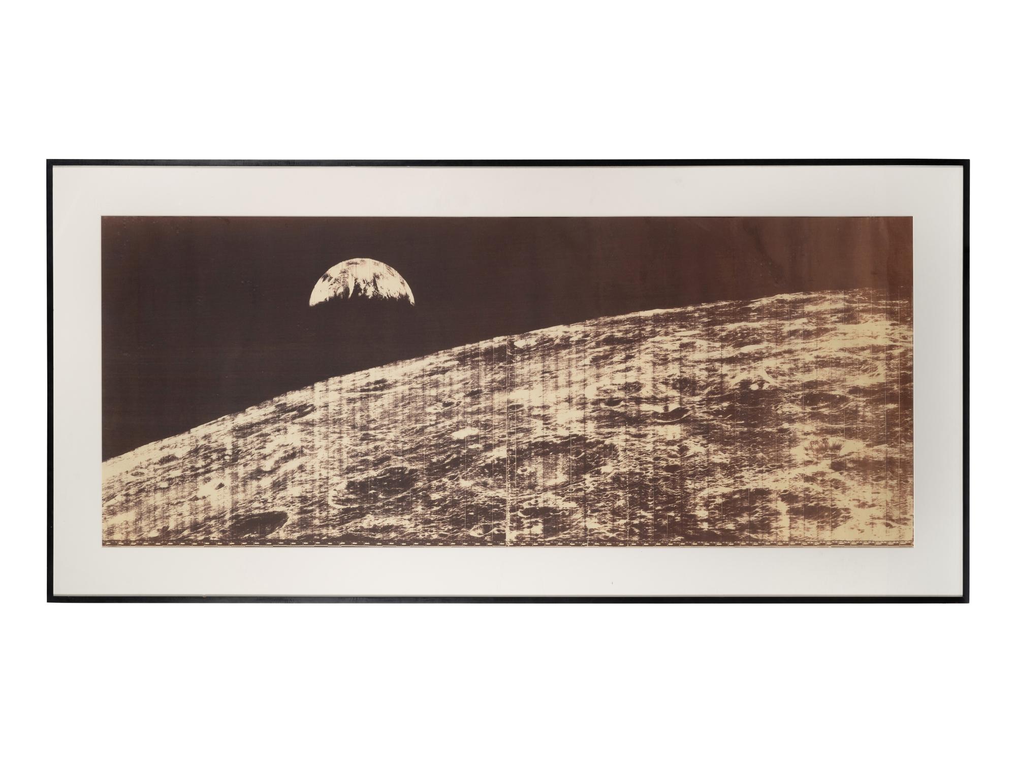[SPACE EXPLORATION]. A NASA Ticker-Tape Photo Collage of the Lunar Surface. 23 August 1966.