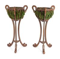 A Pair of Neoclassical Style Composition Jardinières