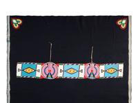 Nez Perce Beaded Hide Blanket Strip