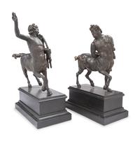 A Pair of Continental Bronze Furietti Centaurs