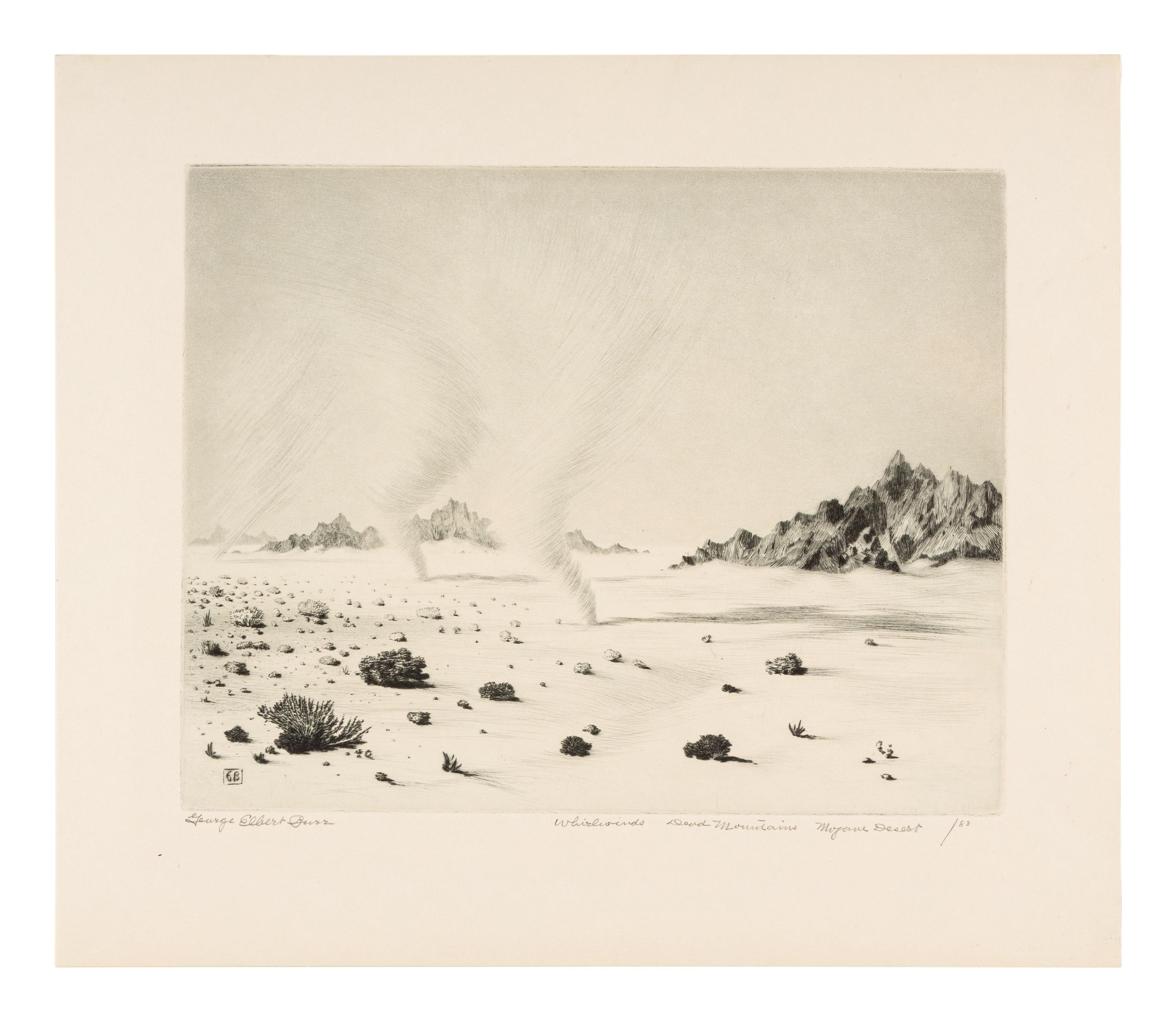 Three Works: The Land of Mystery, Whirlwinds, Mojave Desert, California and Whirlwinds, Dead Mountains, Mojave Desert
