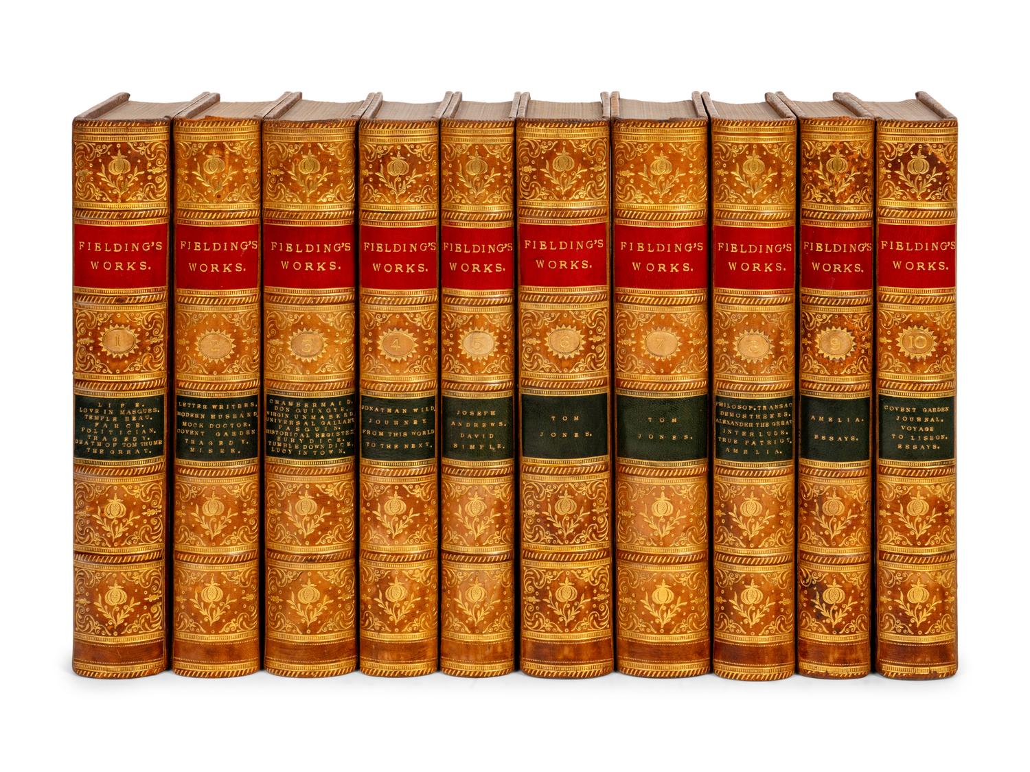 FIELDING, Henry. The Works of Henry Fielding, Esq . London: Bickers and Son and Henry Sotheran and Co., 1871.