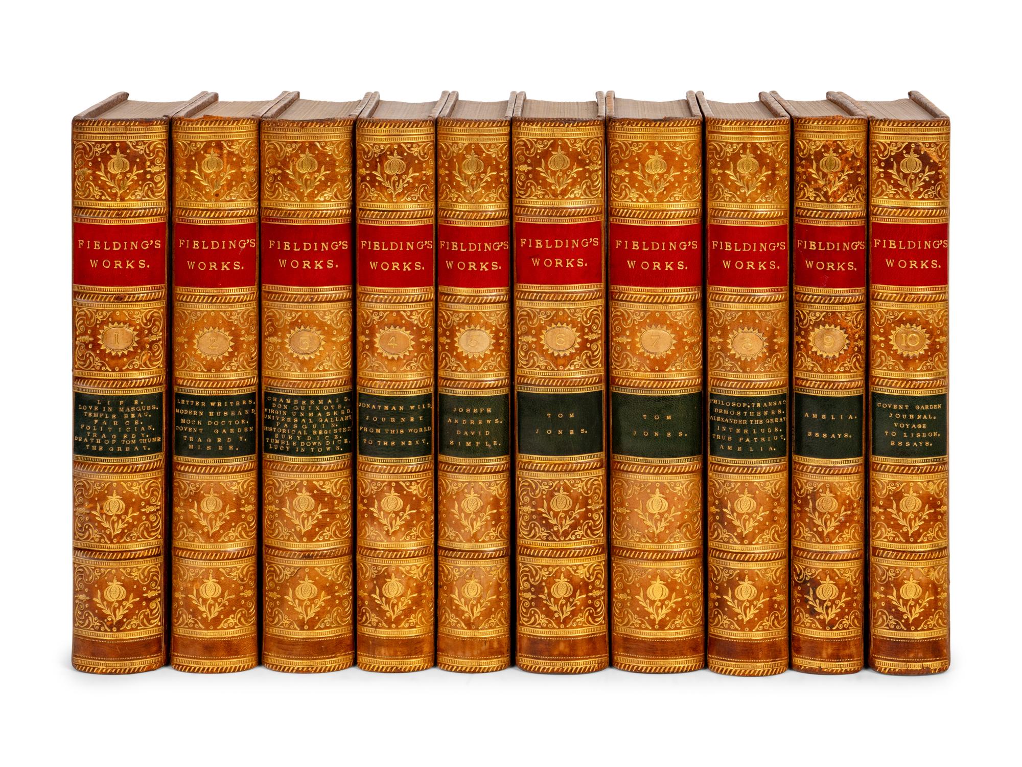 FIELDING, Henry. The Works of Henry Fielding, Esq . London: Bickers and Son and Henry Sotheran and Co., 1871.