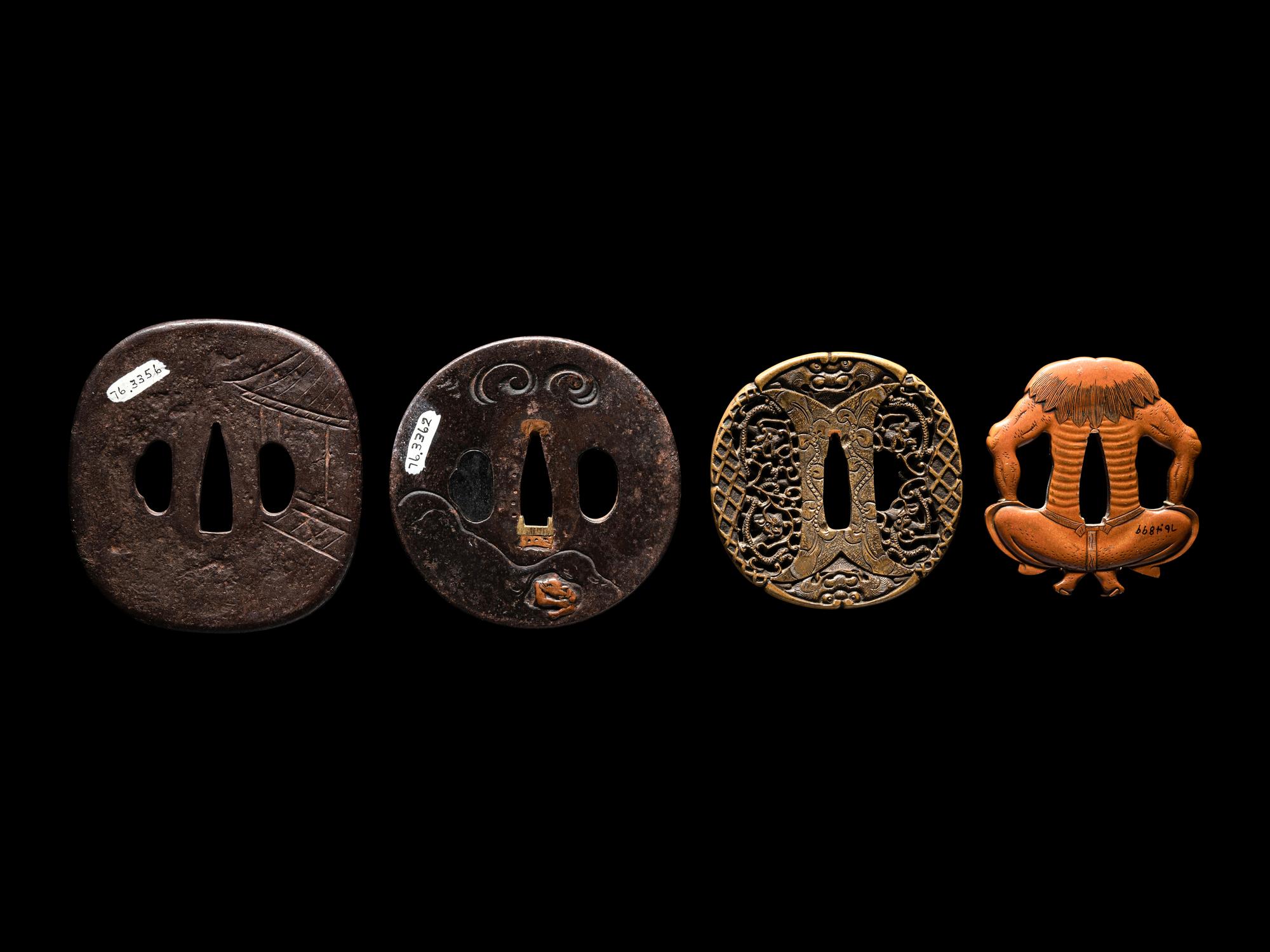 Four Japanese Metal Tsuba